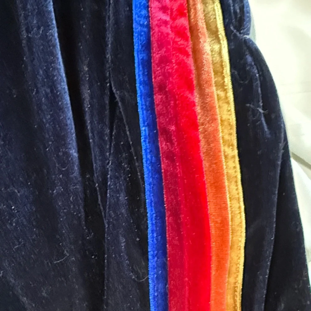 Aviator Nation blue Joggers with Red and Yellow Stripes - Picture 4 of 4